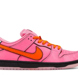 SB Dunk Low Pro x The Powerpuff Girls "Blossom" – Women's Sneakers - Lotus Pink / Digital Pink / University Red