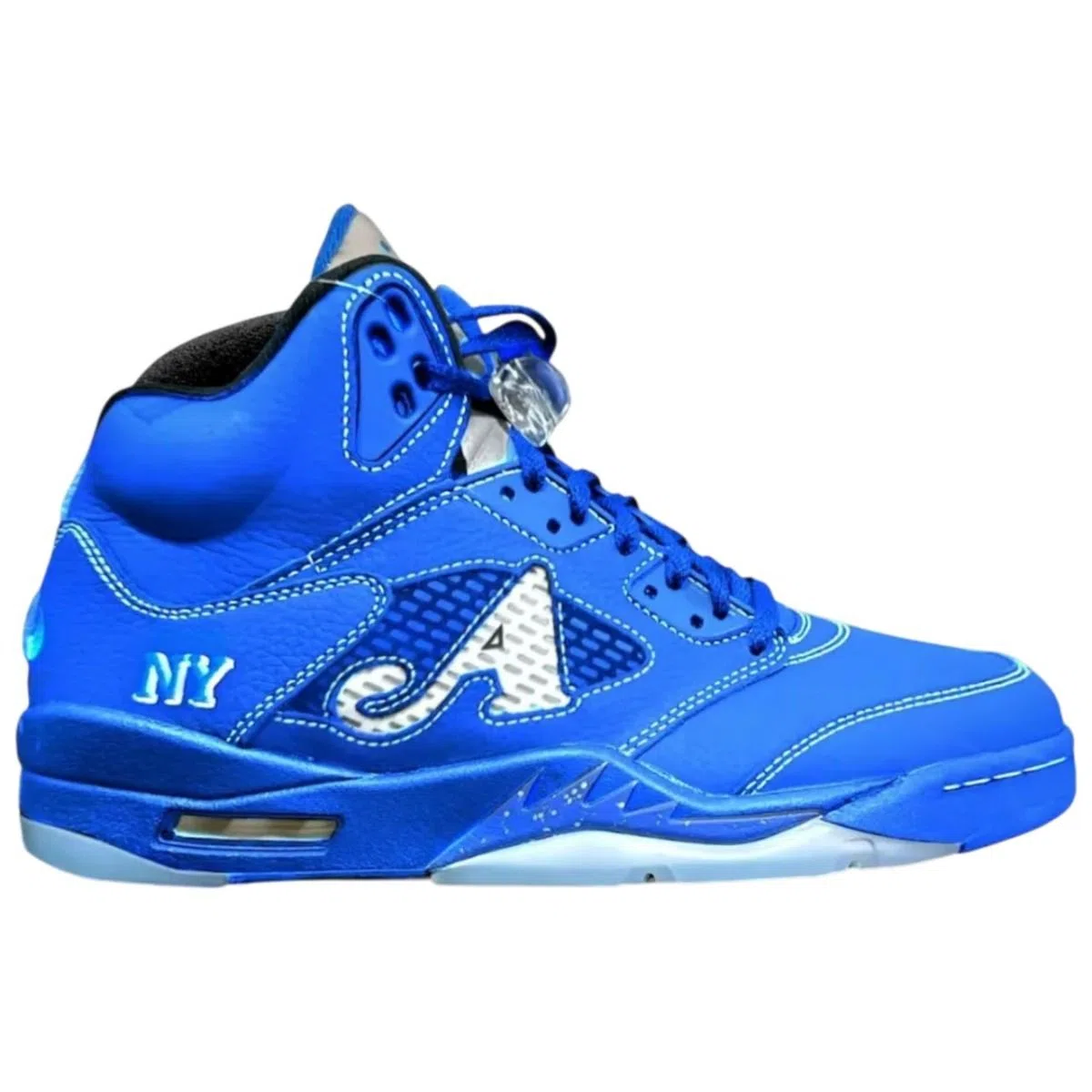 Awake NY x Air Jordan 5 Retro - Premium Collaborative Heritage High-Top Model - Racer Blue