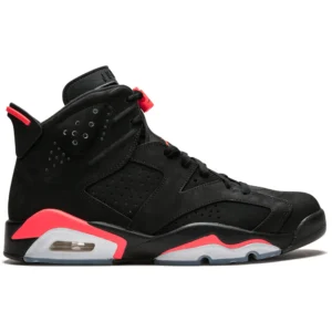 Air Jordan 6 Retro "Black Infrared" - Iconic Heritage High-Top Performance Model - Black/Infrared