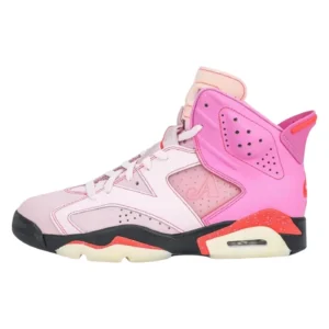Air Jordan 6 x Awake NY Mid Top Basketball Sneakers - Playful Pink