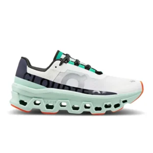 Cloudmonster Running Shoe - Max Cushion High-Energy Daily Training Model - Undyed/White/Creek