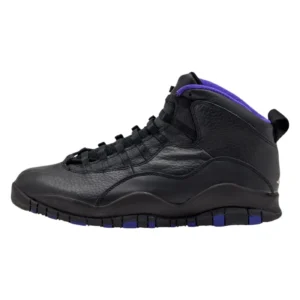 Air Jordan 10 Basketball Sneakers - Black/Dark Concord