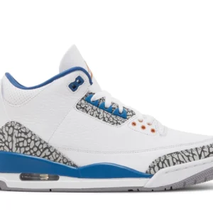 Jordan 3 Retro Wizards - Classic Basketball Sneakers - Navy / White