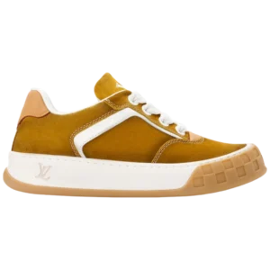 Tilted Sneaker - Mustard Yellow/White