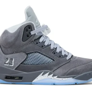 Air Jordan 5 Retro "Wolf Grey" - Classic Heritage High-Top Lifestyle Model - Wolf Grey