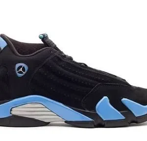 Air Jordan 14 Retro "Black University Blue" - Sleek Heritage Performance-Inspired Model - Black University Blue