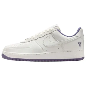 Kobe Air Force 1 Steam Low Top Lifestyle Sneakers - Summit White/Daybreak