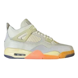 Air Jordan 4 Retro Birds of Paradise HV0823-101 Low Top Sneakers Model - Coconut Milk/Metallic Gold/Bright Mango