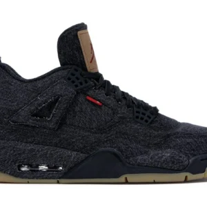 Jordan 4 Retro Levi’s Black - Premium Retro Basketball Sneakers - Black