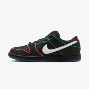 SB Dunk Low x Bronx Girls Skate Low Top Skate Sneakers - Black