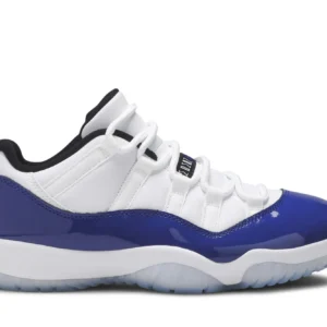 Jordan 11 Retro Low White Concord Women’s AO7860-100 | White Purple Premium Retro Sneakers - White Purple