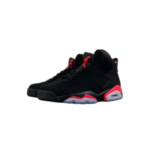 Air Jordan 6 Retro "Black Infrared" - Iconic Heritage High-Top Performance Model - White / Red / Black