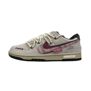 Lover Whisper – Dunk Low Custom Low Cut Street Style Sneakers - Neutral Beige