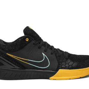 Kobe 4 Protro FTB Snake - Limited Edition Basketball Sneakers - Black / Metallic Gold