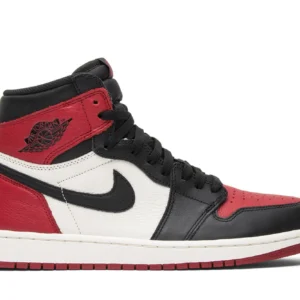 Jordan 1 Retro High Bred Toe - Classic High Top Sneakers - Red / Black / White