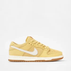 SB Dunk Low Pro Skate Shoes – Low Cut Street Style Comfort - Gold/Sail