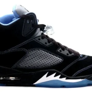 Air Jordan 5 Retro LS "UNC" - Classic Heritage High-Top Special Edition Model - Black/University Blue