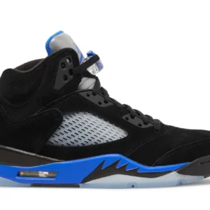 Jordan 5 Retro Racer Blue - Classic Retro Basketball Sneakers - Blue / Black