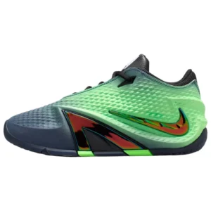 Ja 4 Lightweight Basketball Sneakers - Obsidian / Black / Voltage Green