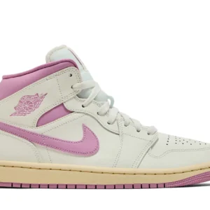 Air Jordan 1 Mid 'Strawberries & Cream' Sneaker - BQ6472-162 - Sail/Orchid
