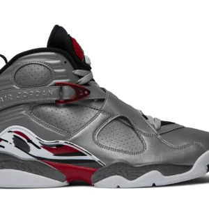 Jordan 8 Retro Reflections of a Champion - Classic Retro Basketball Sneakers - Grey Camo / Dark Grey / White