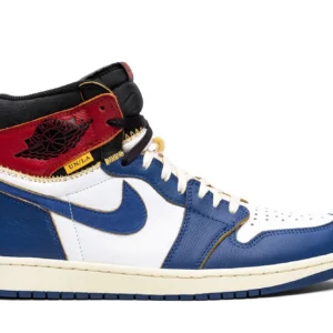 LA x Air Jordan 1 Low OG "Storm Blue" - Premium Collaborative Retro Low-Top Model - White/Storm Blue