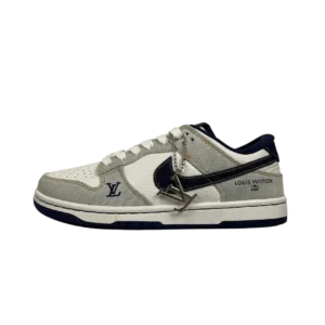 SB Dunk Low Sneaker – Low Cut Street Style Everyday Comfort - Grey Denim/Navy Blue