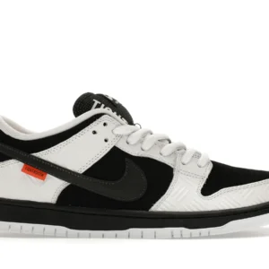 TIGHTBOOTH x Dunk Low SB Low Top Skate Sneakers Model - Black / White / Safety Orange