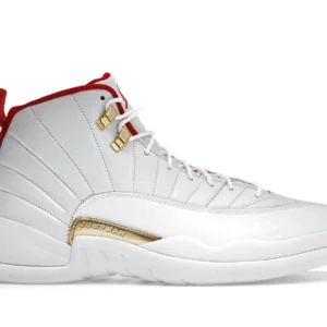 Jordan 12 Retro FIBA - Official FIBA Edition Basketball Sneakers - White / Varsity Red / Black