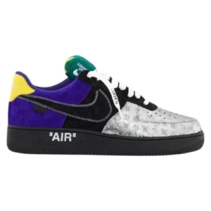 Air Force 1 Low By Virgil Abloh - Black Metallic Silver