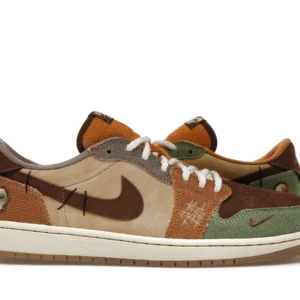 Jordan 1 Retro Low OG Zion Williamson Voodoo - Limited Edition Low Top Sneakers - Brown / Dark Brown / Tan