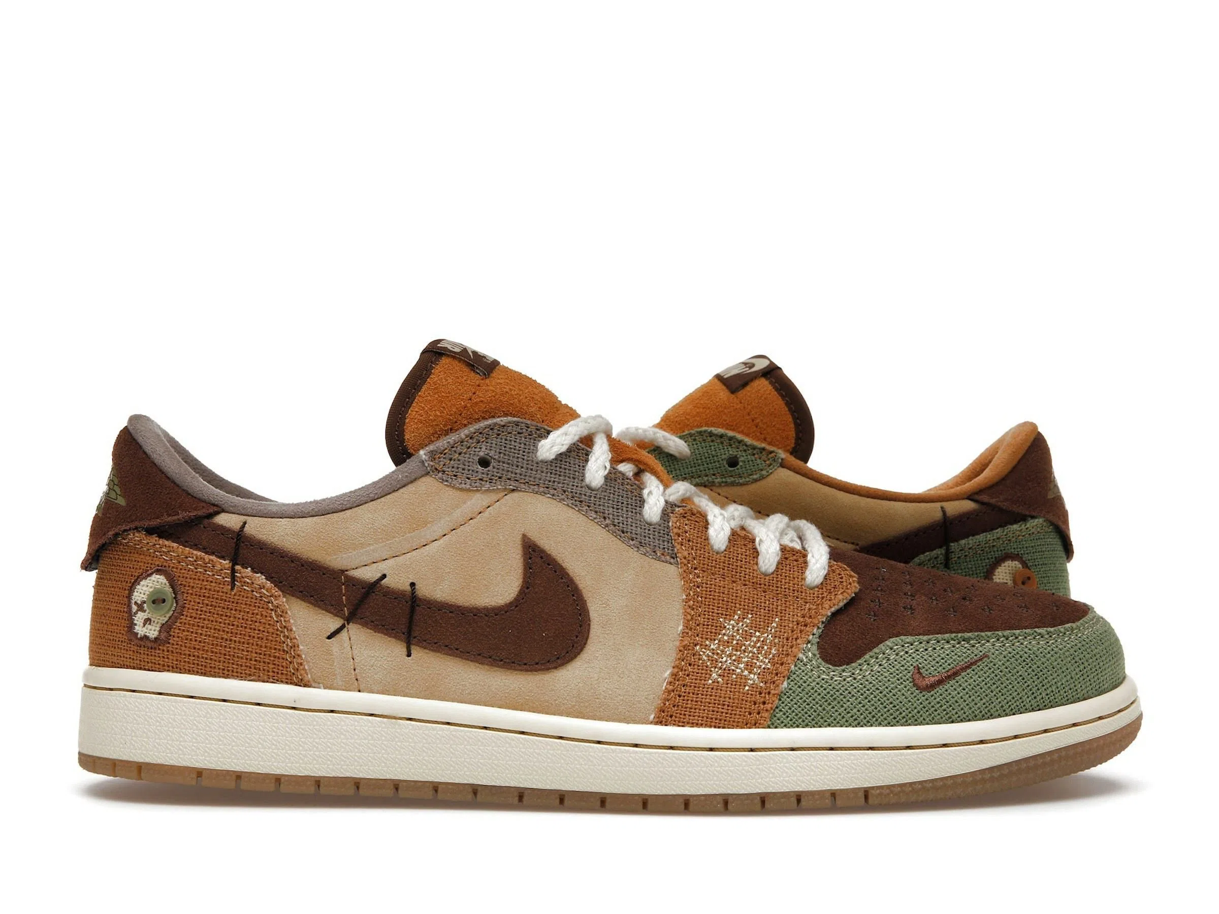 Jordan 1 Retro Low OG Zion Williamson Voodoo - Limited Edition Low Top Sneakers - Brown / Dark Brown / Tan