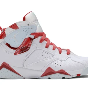 Jordan 7 Retro Topaz Mist – GS | Stylish Retro Basketball Sneakers for Youth - White / Burgundy
