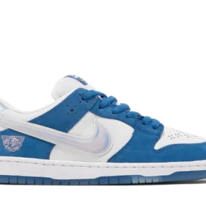 SB Dunk Low x Born x Raised 'One Block At A Time' – Men's Skateboarding Shoes - White / Blue / Multi-Color / Iridescent