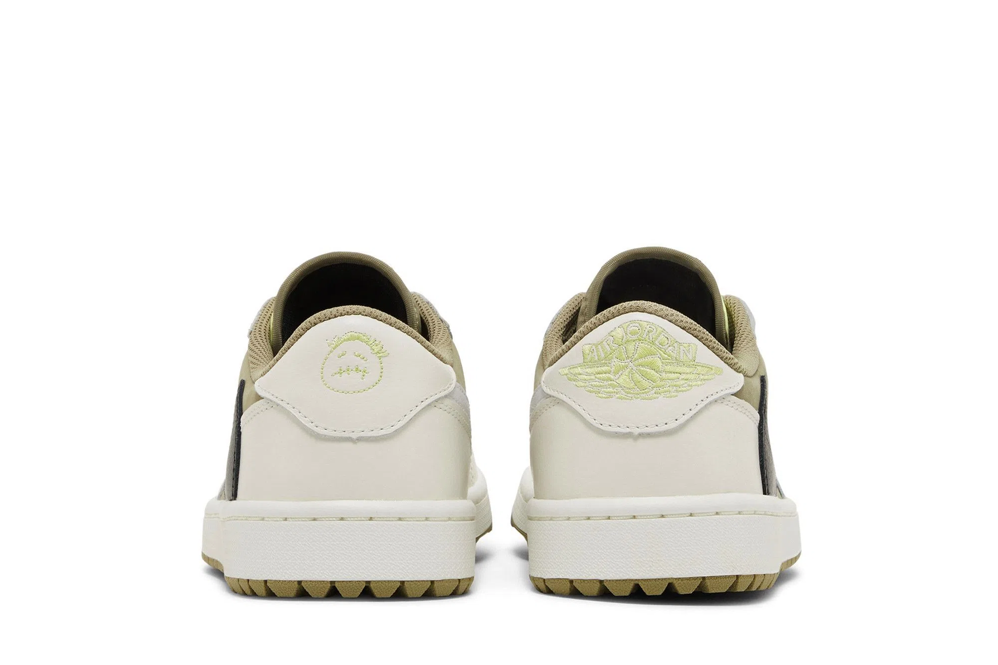 Air Jordan 1 Low Golf x Travis Scott 'Neutral Olive' – Men's Golf Shoes - Neutral Olive / Black / Sail / Light Lemon Twist