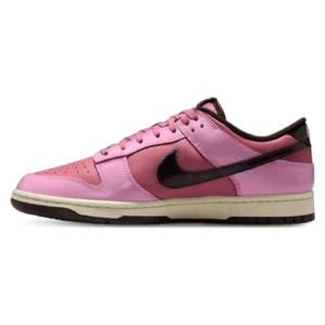 Dunk Low Retro Low Top Lifestyle Sneakers - Pink Rise/Velvet Brown