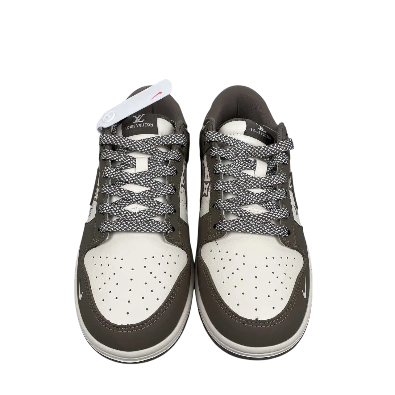 Dunk Low Casual Skateboard Shoes – Versatile Low-Top Skate Sneaker - Brown/Sail