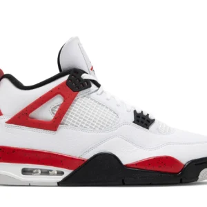 Air Jordan 4 Retro "Red Cement" – Men's Sneakers - White / Fire Red / Black