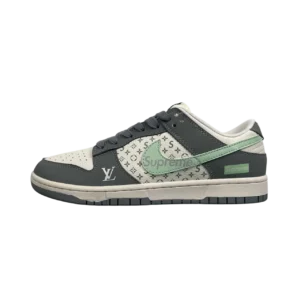 SB Dunk Low Collaboration – Premium Limited Skate Sneaker - White/Dark Grey