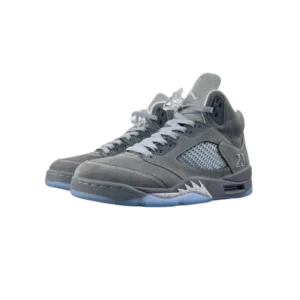 Air Jordan 5 Retro "Wolf Grey" - Classic Heritage High-Top Lifestyle Model - Grey Silver