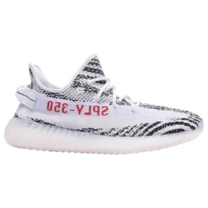 Boost 350 V2 Low Top Lifestyle Running Sneakers - White/Core Black
