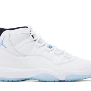 Jordan 11 Retro Legend Blue - Classic Basketball Sneakers - White / Icy Blue / Sail