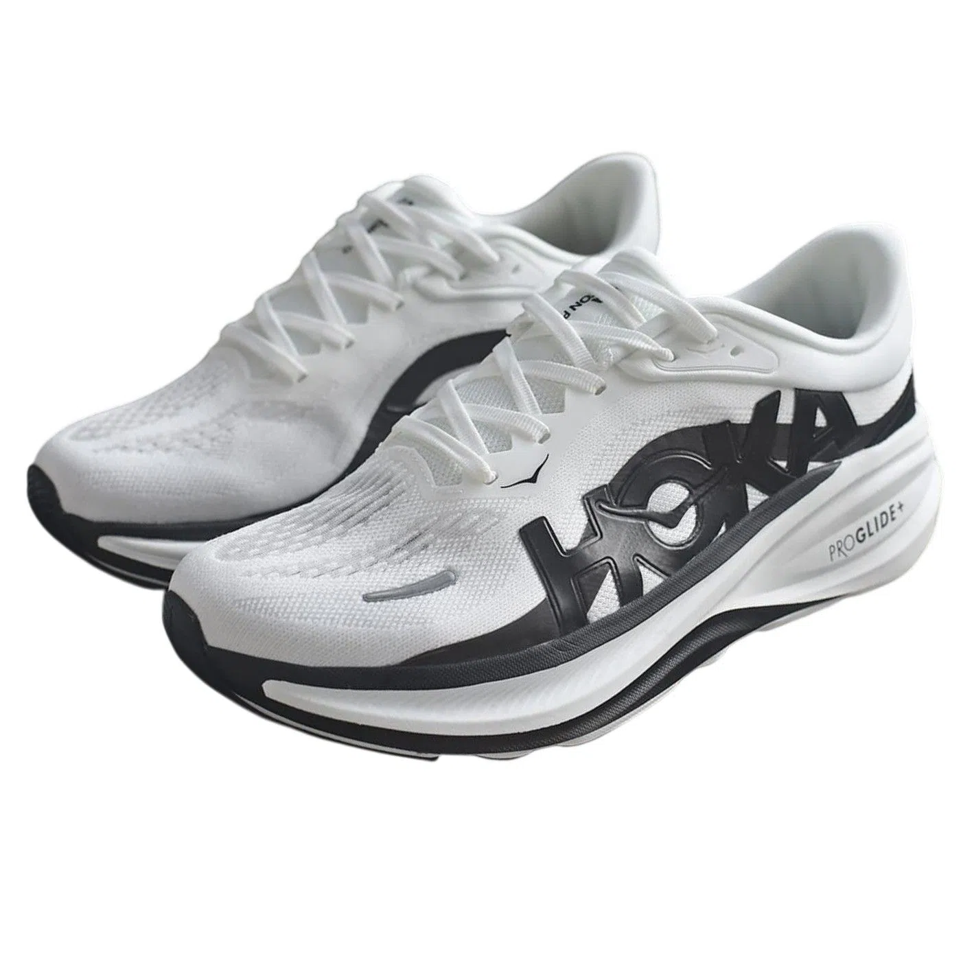 Clifton Pro Lightweight Road Running Shoes - White / Black