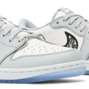Jordan 1 Retro Low '' - Luxury Limited Edition Sneakers - Grey Camo / Dark Grey / White