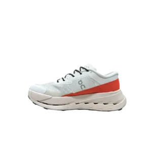 Cloudultra 3 Low Trail Shoe – Ultra-Cushioned Lightweight Trail Runner - White/Flame
