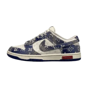SB Dunk Low – Low Top Casual Sneakers for Street and Everyday Wear - Cream/Dark Blue