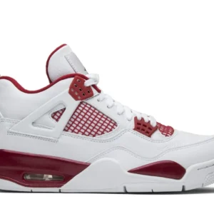 Air Jordan 4 Retro "Alternate 89" - Classic Heritage Mid-Top Performance Model - White/Gym Red