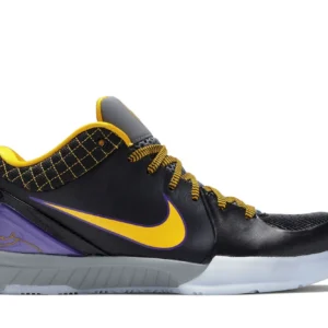 Kobe 4 Protro Carpe Diem - Limited Edition Basketball Sneakers - Black / Field Purple / Taxi / Metallic Gold