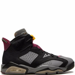 Jordan 6 Retro Bordeaux - Elegant Retro Basketball Sneakers - Burgundy / Rose Pink / Cream / Black