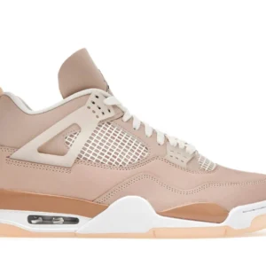 Jordan 4 Retro Shimmer - Elegant Retro Basketball Sneakers - Beige